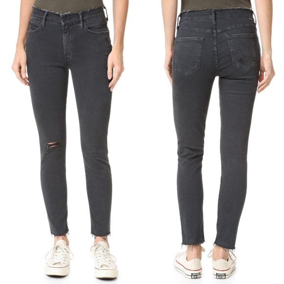 MOTHER Denim - 🦩Mother Double Fray Charmer Black Sz 27